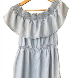 Express denim mini dress size Small